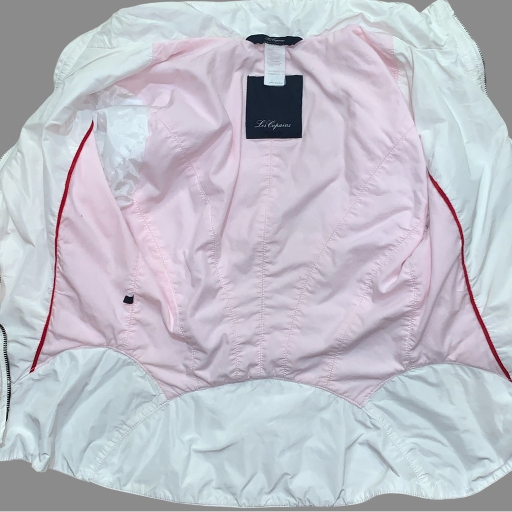 VINTAGE LES COPAINS JACKET Italian  White Zipper  In Good Condition Size 42EU - Picture 4 of 8